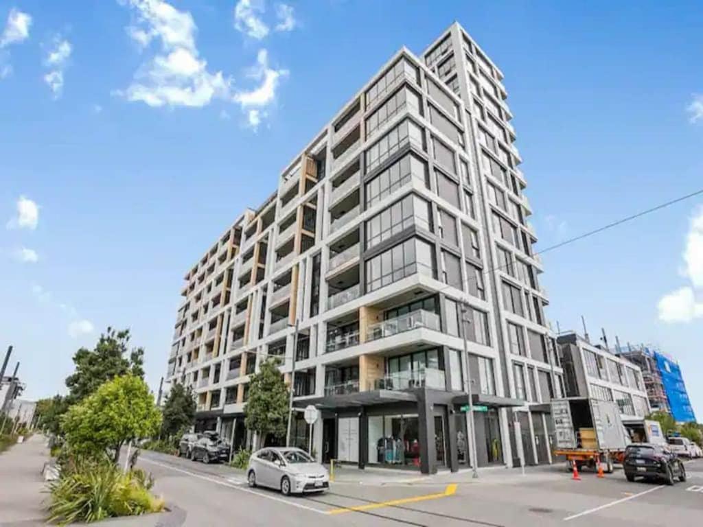 Sleek Modern Studio With Balcony Auckland Exterior foto